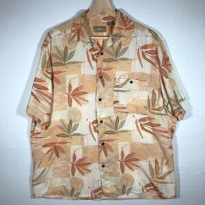 Natural Issue Men's Medium Peach Button Up Short Sleeve Shirt